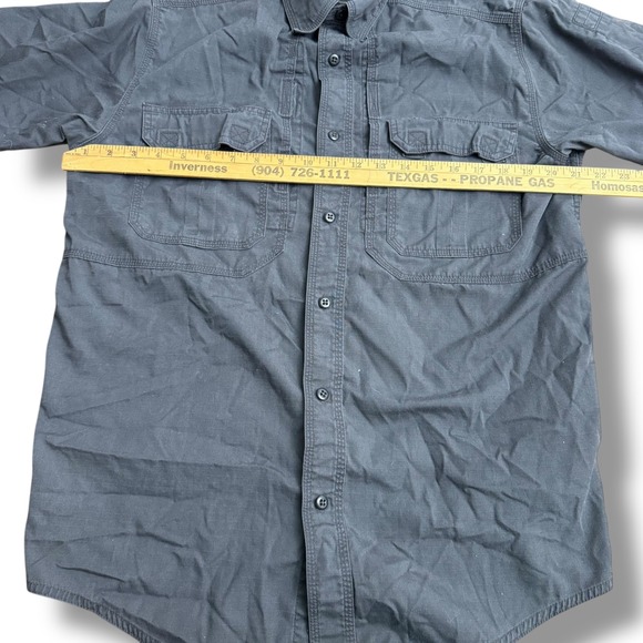 5.11 Tactical Mens‎ Short Sleeve Button Up Shirt Gray Regular Medium - Picture 3 of 13